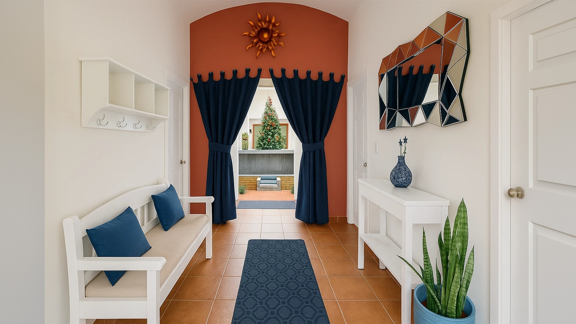 Entry vestibule for welcoming guests.