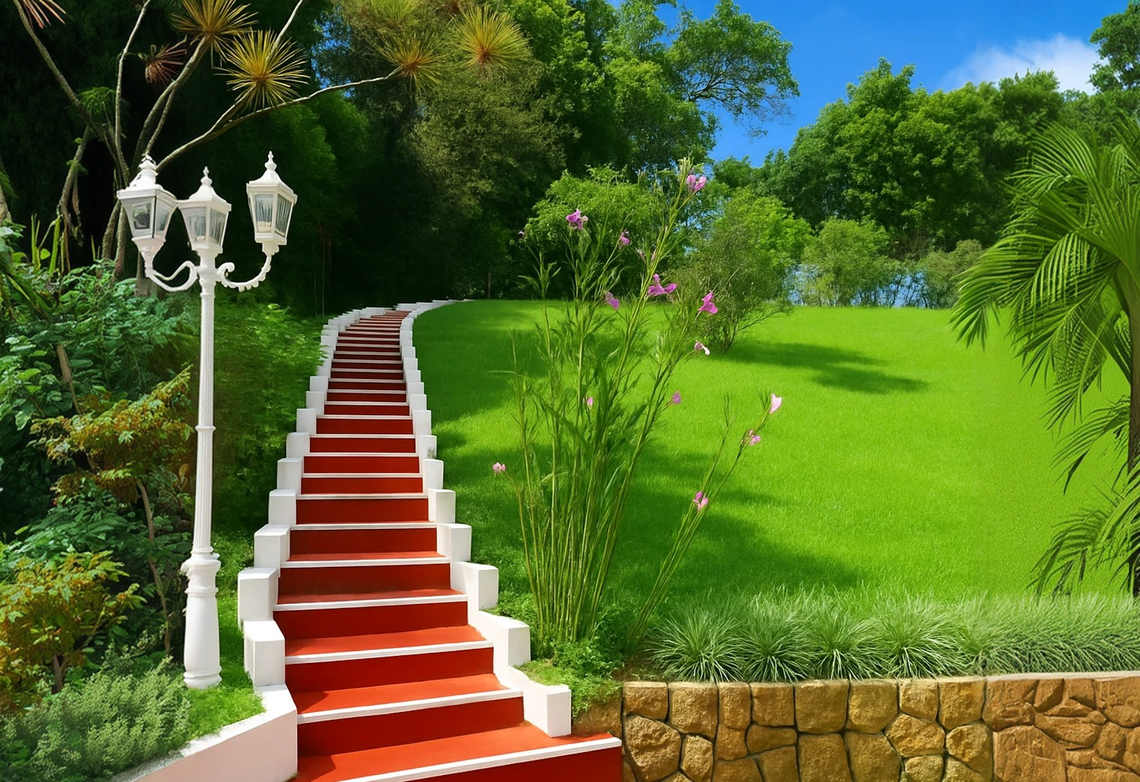 Forest-Edge Stairway